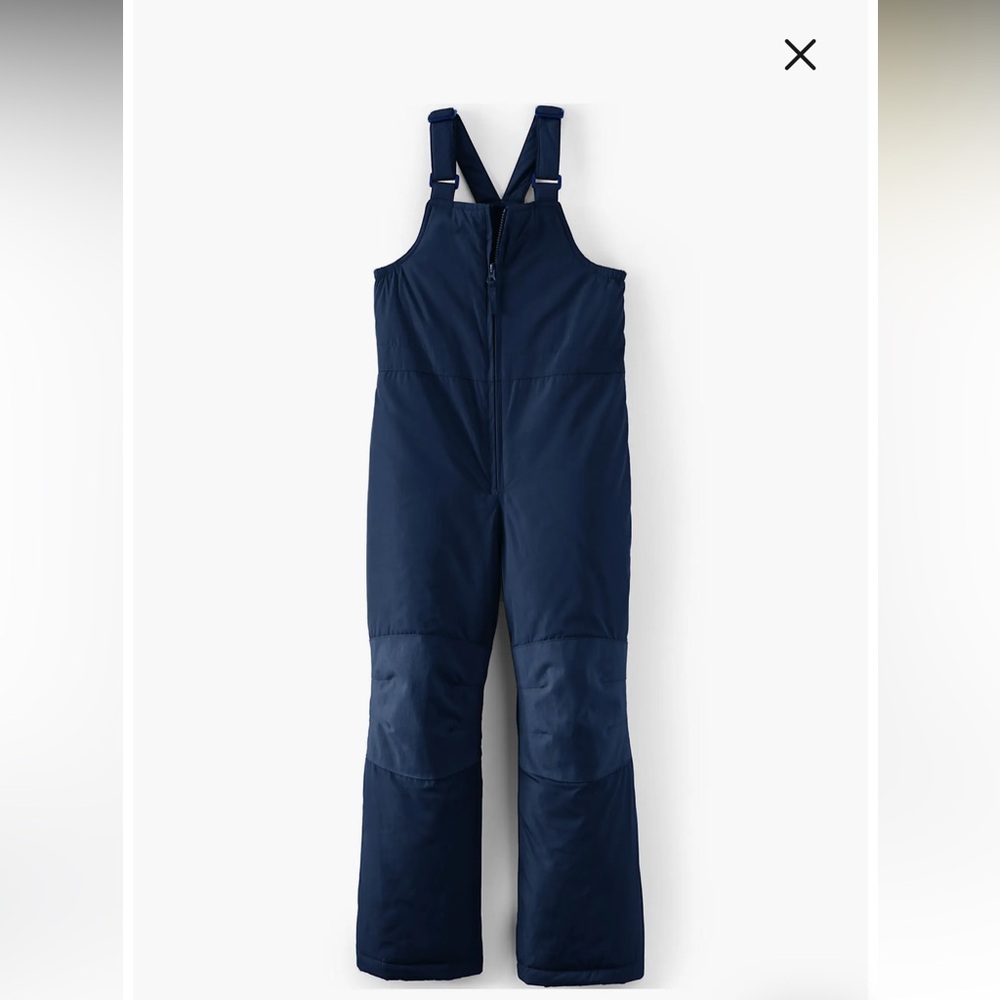 Lands' End Kids Navy Blue Ski Snowpant/Bib Overalls (size 5)